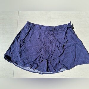 Forever 21 Navy Blue Polka Dot Skirt